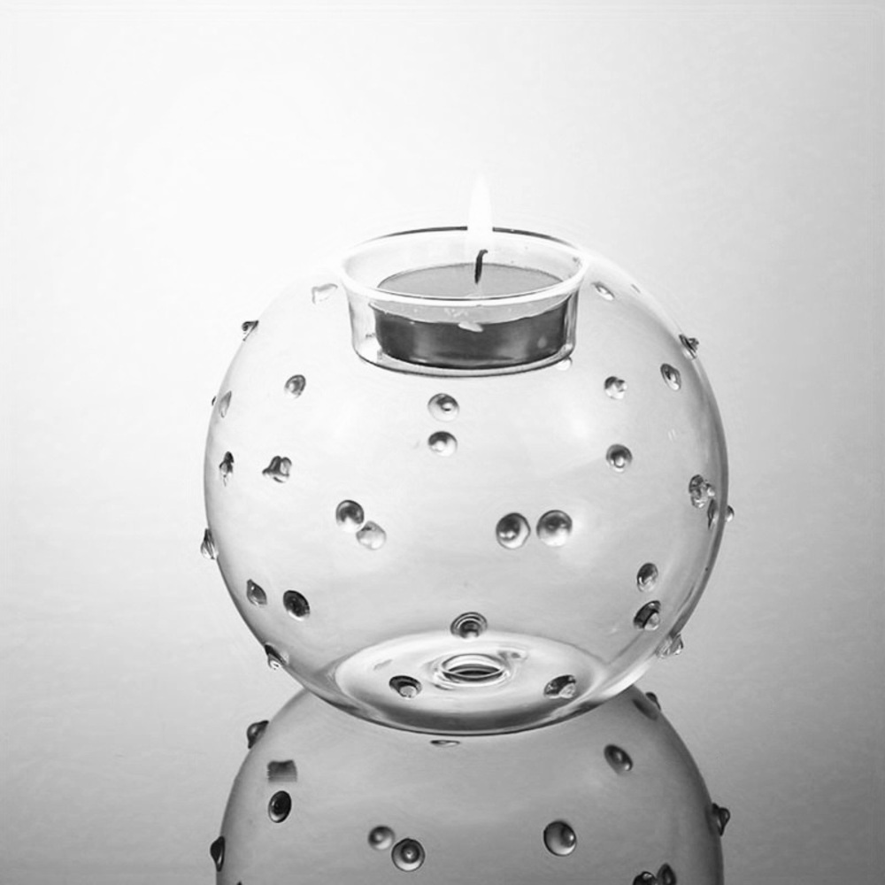 Glass Ball Tealight Candle Holder